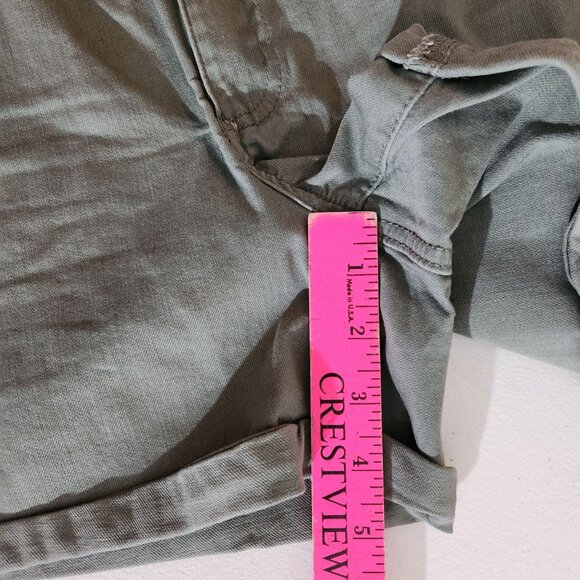 So Womens Olive Green Midi Low Rise Stretch Shorts Size 17 - Picture 15 of 16